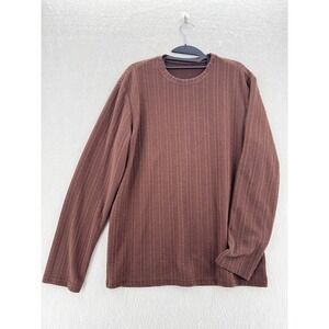 Dazy - Long Sleeve Textured Cable Knit Top - Brown - XL - Mens‎